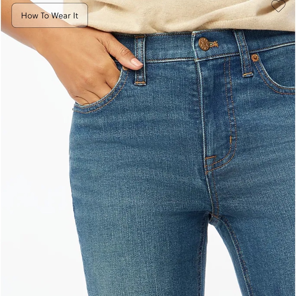 J.Crew Mid rise flare crop jean 30 NWT - Picture 3 of 10